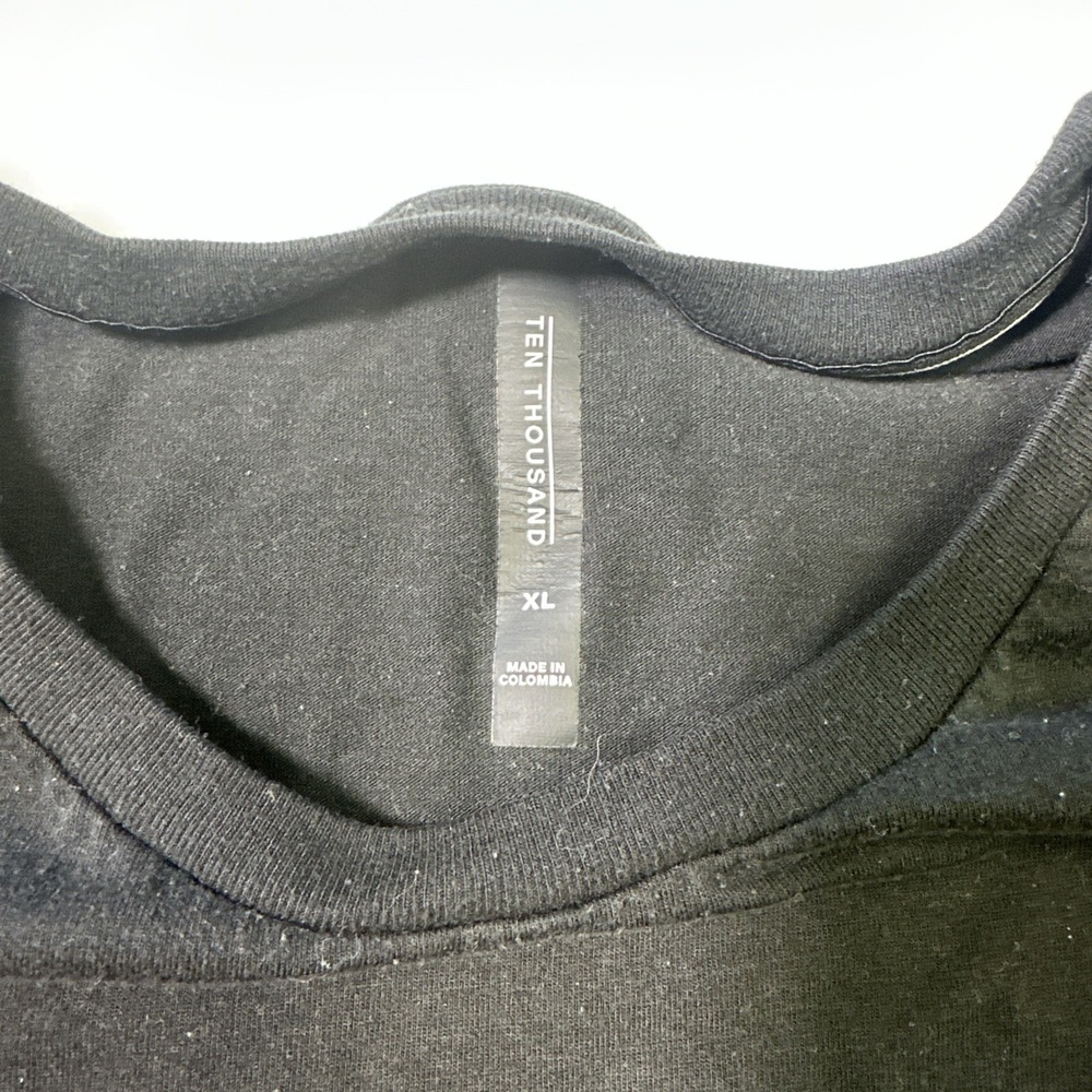 Ten Thousand Men's Black The Durable Shirt Size XL Polyester Performance Gym - Picture 2 of 10